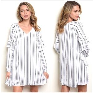 Ruffle striped tunic dress ✨